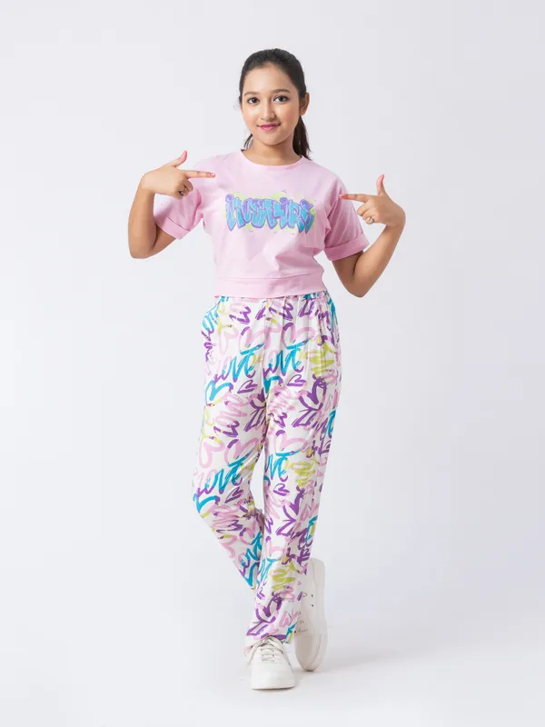 Light_Pink_Inspire_Night_Suit_Daliy_Wear_For_Girls