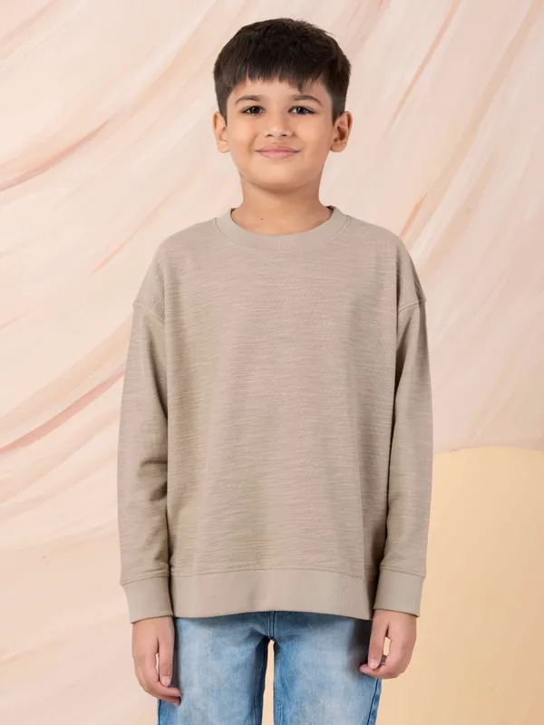 Beige_Cotton_Premium_&_Elegant_Oversize_Fit_Sweatshirt_For_Boys