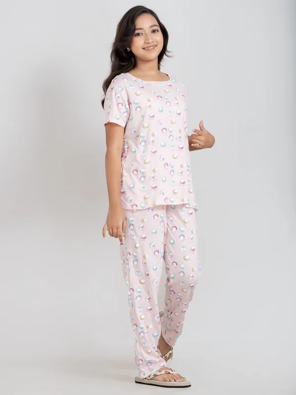 Light_Pink_Cotton_Premium_&_Elegant_Regular_Fit_Night_Suits_For_Girls