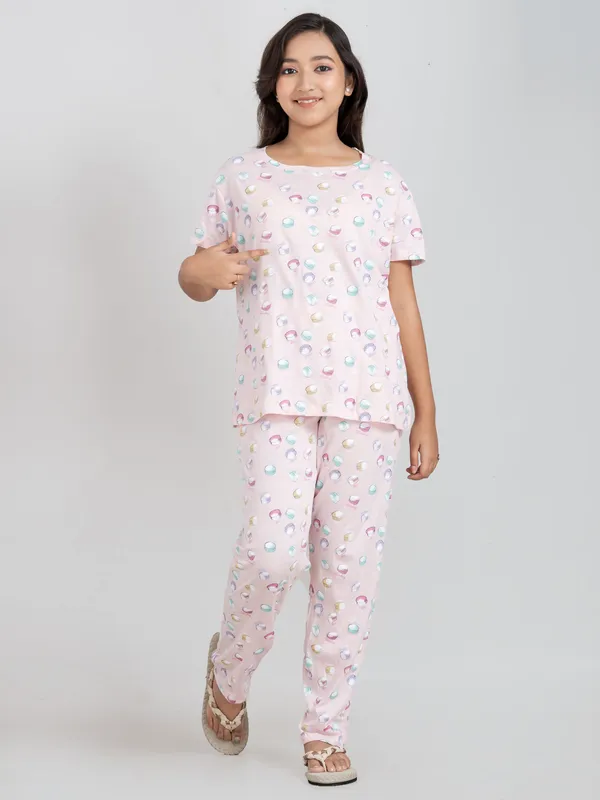 Light_Pink_Cotton_Premium_&_Elegant_Regular_Fit_Night_Suits_For_Girls