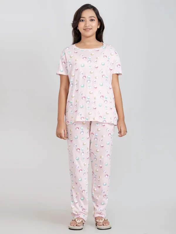Light_Pink_Cotton_Premium_&_Elegant_Regular_Fit_Night_Suits_For_Girls