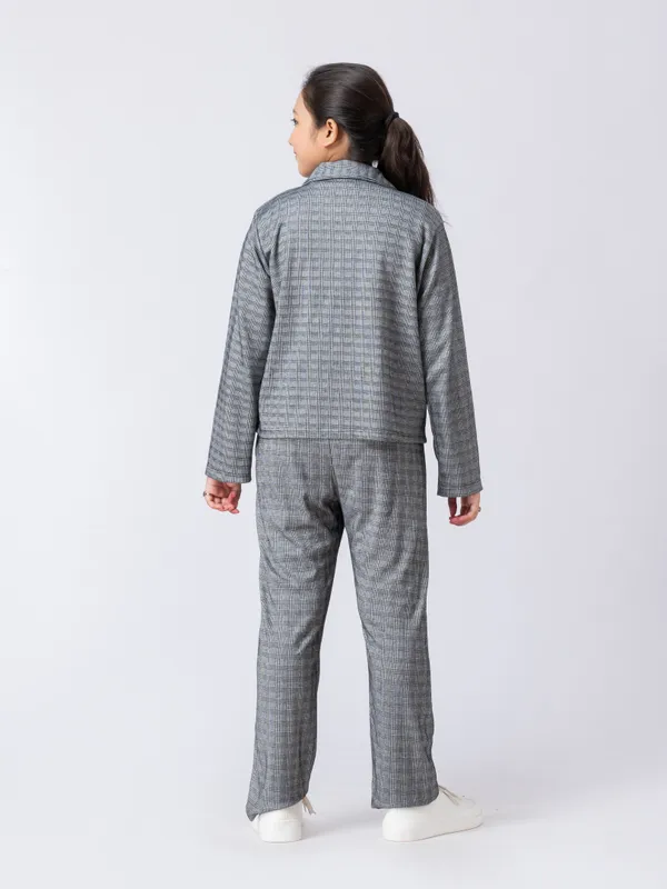 Taatoom_Black_big_checks_ponte_jackets_coord_sets,black
