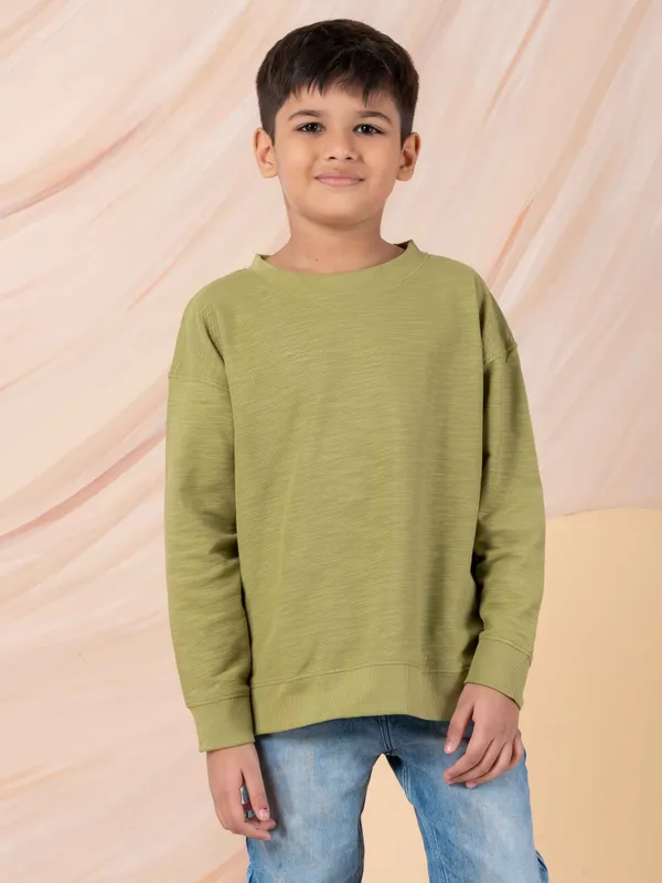 Light_Green_Cotton_Structured_Knit_Full_Sleeves_Sweatshirt_Daily_Wear_For_Boys
