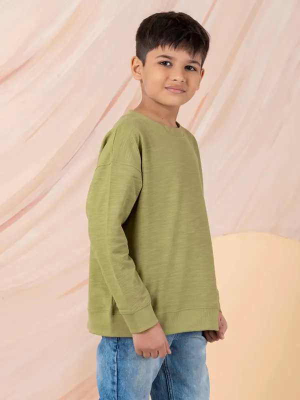 Light_Green_Cotton_Structured_Knit_Full_Sleeves_Sweatshirt_Daily_Wear_For_Boys