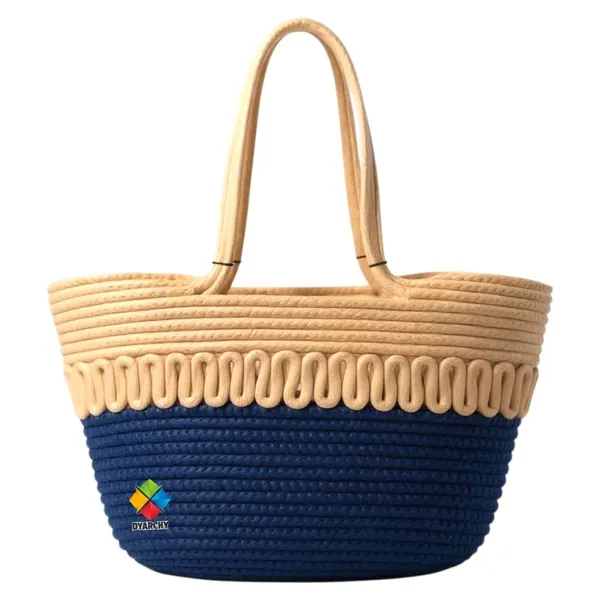 Beige_&_Blue_Cotton_Rope_Tote_Shoulder_Handbag_For_Women