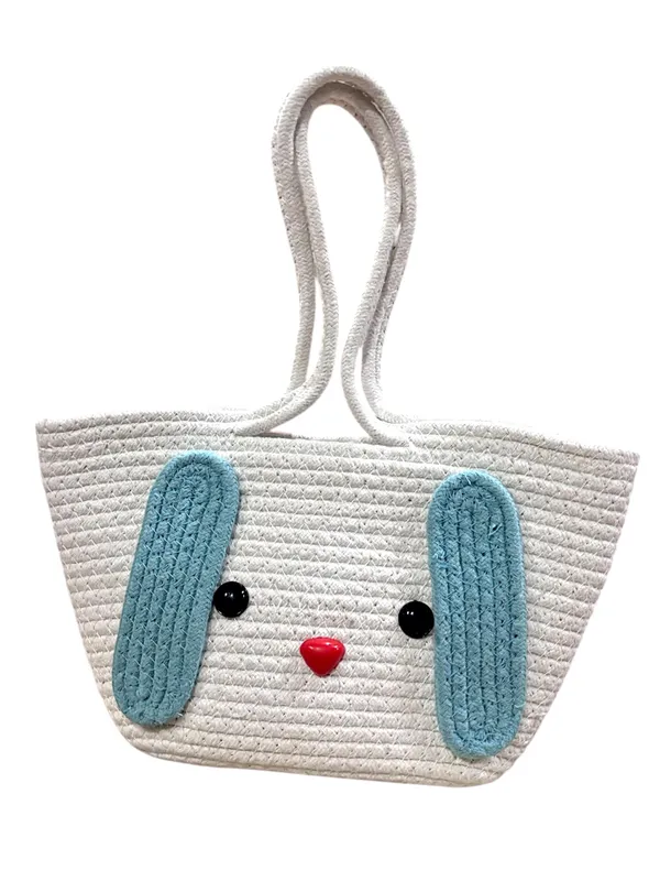 Blue_&_White_Floppy_Ears_Handwoven_Basket_Handheld_Bag_(SMALL)