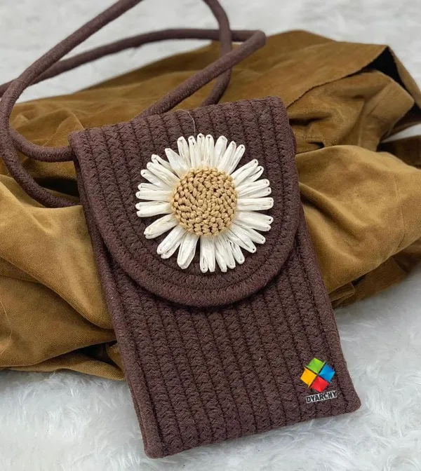 Brown_Stylish_Handcrafted_Sling_Mobile_Pouch_Cross_Body_Phone_Bag_For_Women_&_Girls