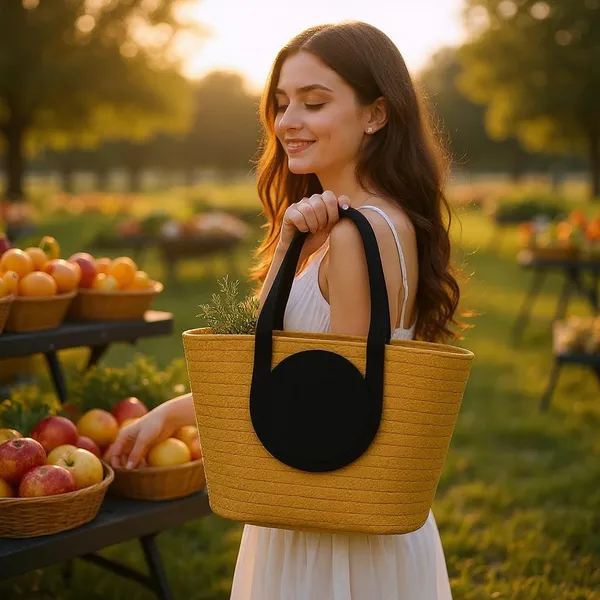 Beige_Black_Handle_Classic_Carry_Large_Handheld_Bag