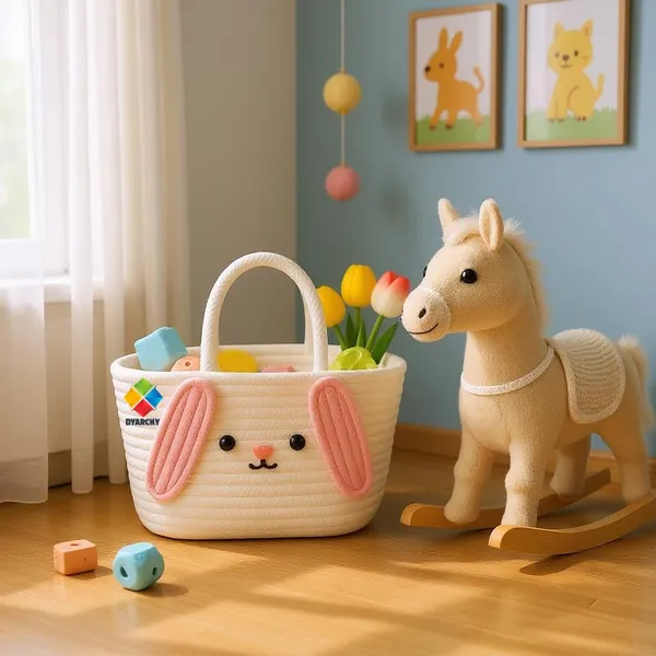 Pink_&_White_Floppy_Ears_Handwoven_Basket_Large_Handheld_Bag