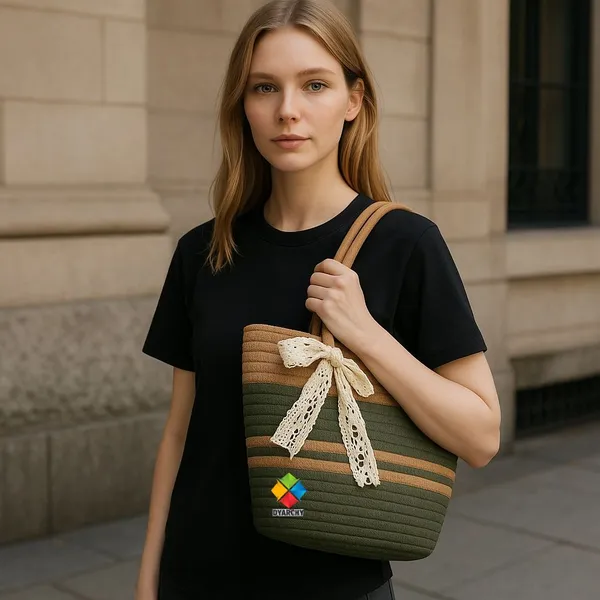 Green_Elegance_Woven_Ribbon_Handbag