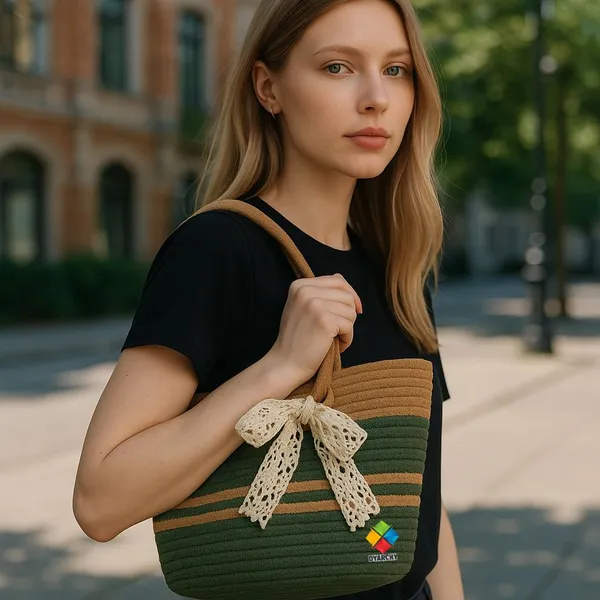 Green_Elegance_Woven_Ribbon_Handbag