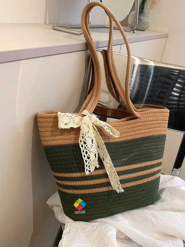 Green_Elegance_Woven_Ribbon_Handbag