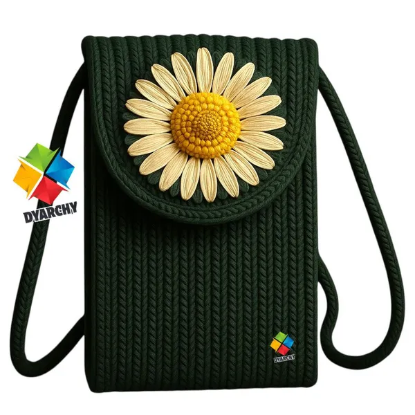 Green_Stylish_Handcrafted_Sling_Mobile_Pouch_Cross_Body_Phone_Bag_For_Women_&_Girls