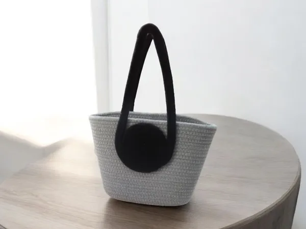 Grey_black_Handle_Classic_Carry_Handheld_Bag_(Small)