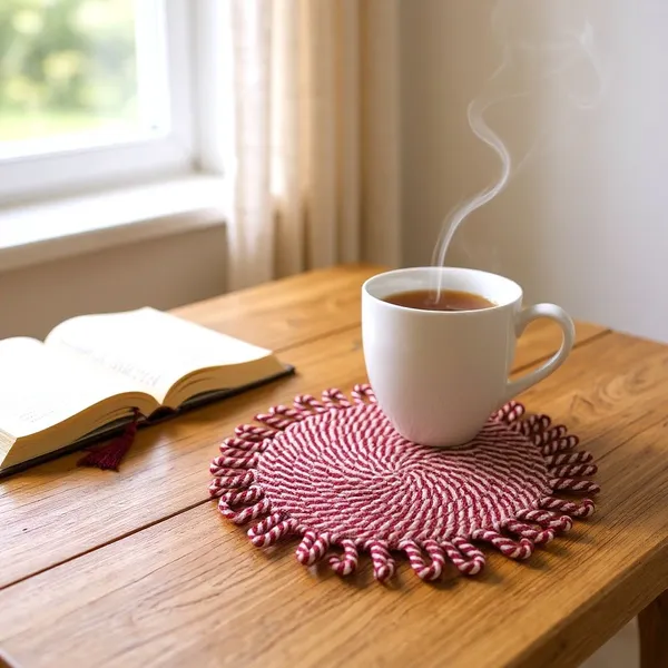 Handcrafted_Round_Cotton_Rope_Table_Placemats/Coasters__Set_of_2_(RED_WHITE_MIX)