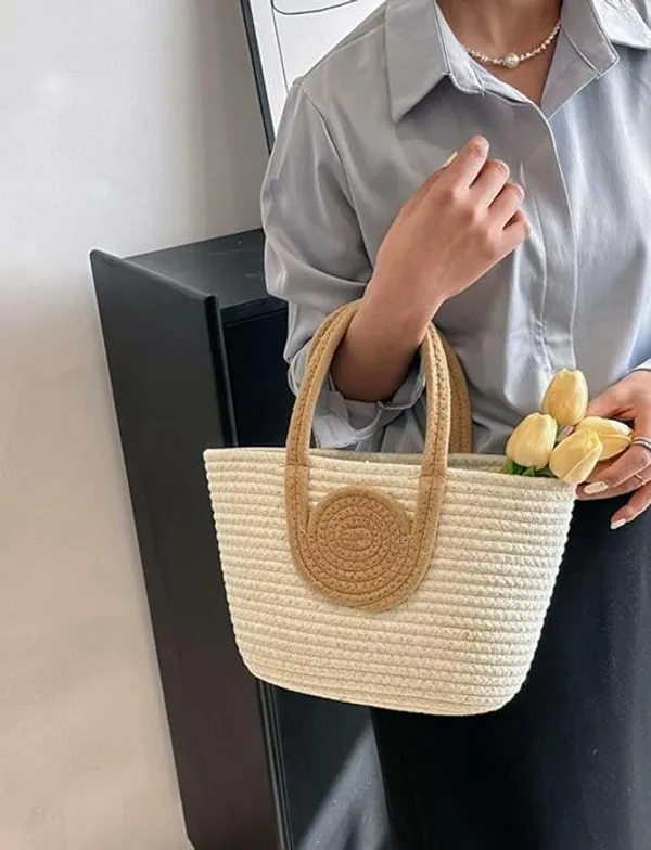 Ivory_beige_Handle_Classic_Carry_Handheld_Bag_(Small)