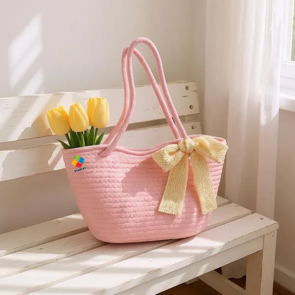 Pink_Lace_Charm_Long_Handle_Tote