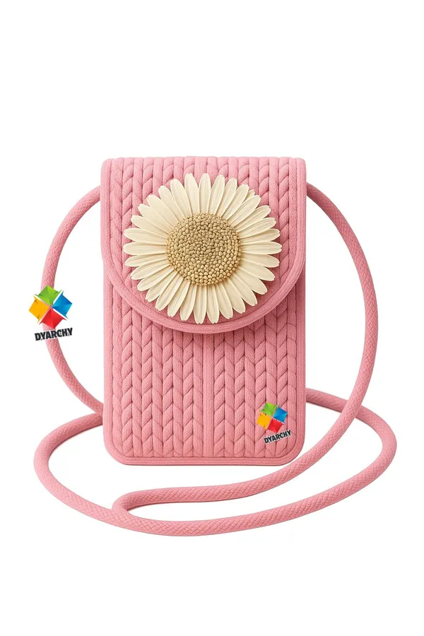 Pink_Stylish_Handcrafted_Sling_Mobile_Pouch_Cross_Body_Phone_Bag_For_Women_&_Girls