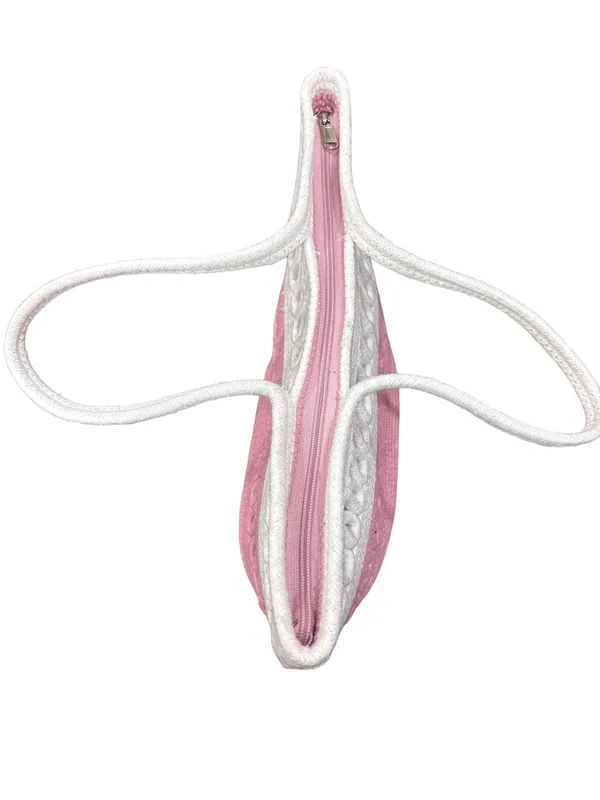 Pink_&_White_Cotton_Rope_Tote_Shoulder_Handbag_For_Women