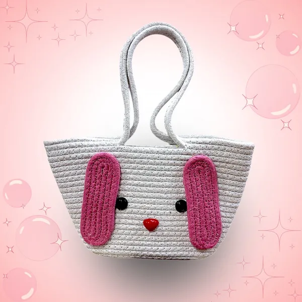 Pink_&_White_Floppy_Ears_Handwoven_Basket_Handheld_Bag_(SMALL)