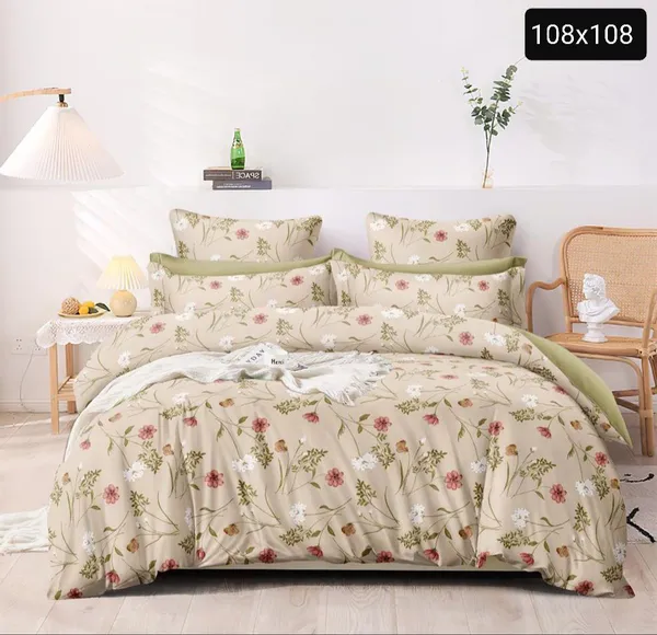 Premium_Cotton_King_Size_Bedding_Comforter_Set__108_x_108_inches_|_Double_Bed_Comforter_with_Bedsheet_&_2_Pillow_Covers