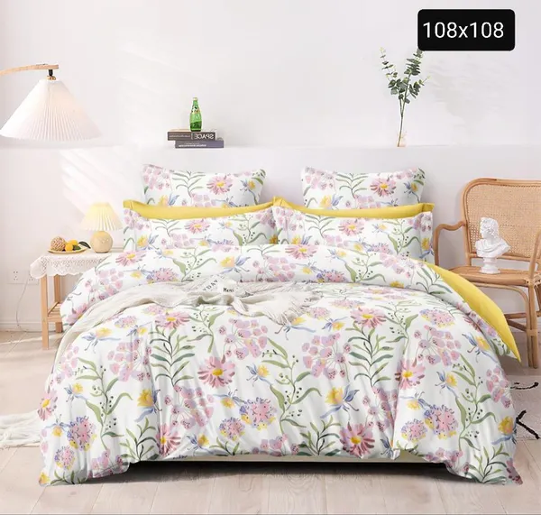 Premium_Cotton_King_Size_Bedding_Comforter_Set__108_x_108_inches_|_Double_Bed_Comforter_with_Bedsheet_&_2_Pillow_Covers