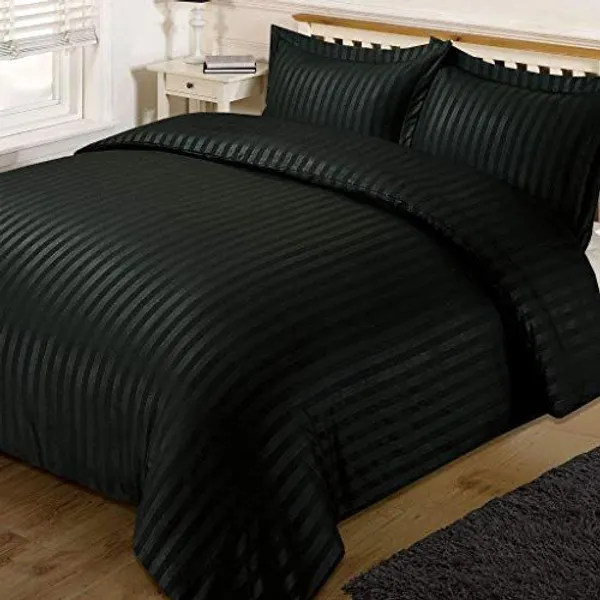 Premium_Satin_Striped_Queen_Size_Bedding_Set__Comforter,_Bedsheet_&_Pillow_Covers_(BLACK)