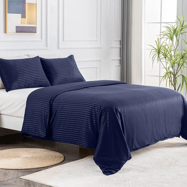 Premium_Satin_Striped_Queen_Size_Bedding_Set__Comforter,_Bedsheet_&_Pillow_Covers_(BLUE)
