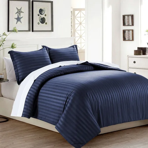 Premium_Satin_Striped_Queen_Size_Bedding_Set__Comforter,_Bedsheet_&_Pillow_Covers_(BLUE)