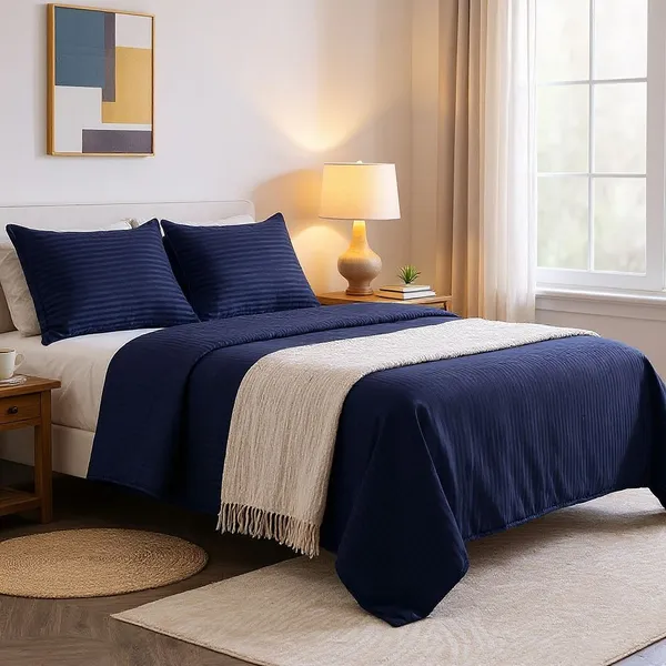 Premium_Satin_Striped_Queen_Size_Bedding_Set__Comforter,_Bedsheet_&_Pillow_Covers_(BLUE)