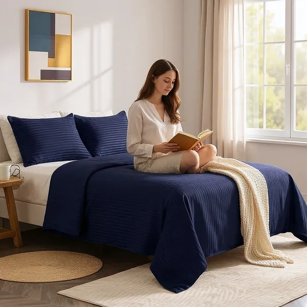 Premium_Satin_Striped_Queen_Size_Bedding_Set__Comforter,_Bedsheet_&_Pillow_Covers_(BLUE)