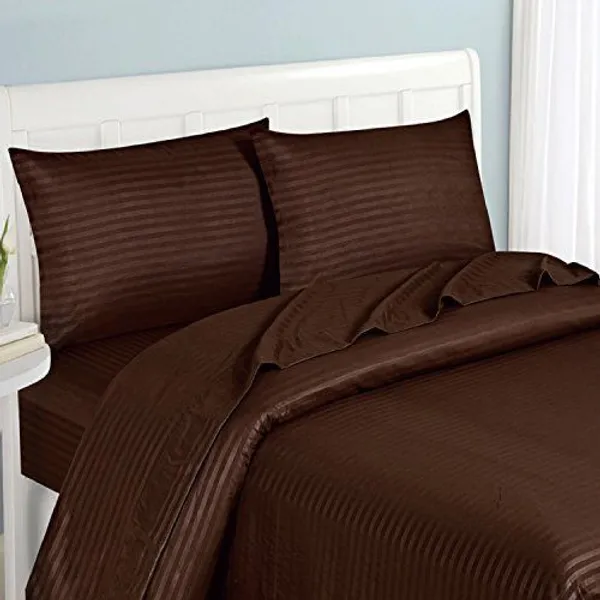 Premium_Satin_Striped_Queen_Size_Bedding_Set__Comforter,_Bedsheet_&_Pillow_Covers_(COFFEE)