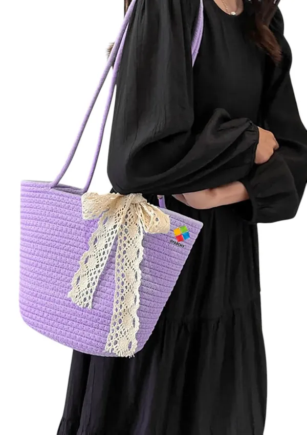 Purple_Lace_Charm_Long_Handle_Tote