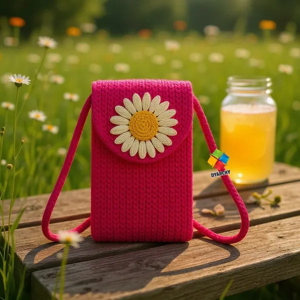 Queen_Pink_Stylish_Handcrafted_Sling_Mobile_Pouch_Cross_Body_Phone_Bag_For_Women_&_Girls
