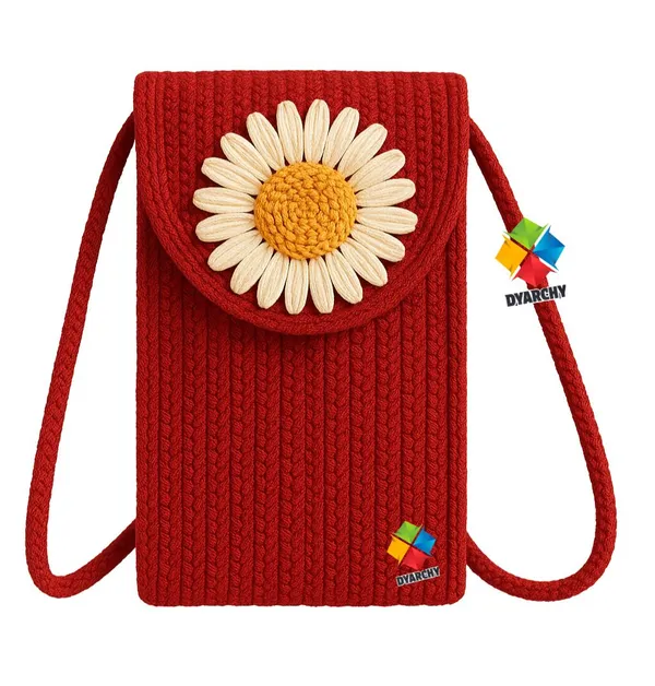 Red_Stylish_Handcrafted_Sling_Mobile_Pouch_Cross_Body_Phone_Bag_For_Women_&_Girls