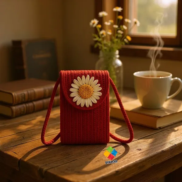 Red_Stylish_Handcrafted_Sling_Mobile_Pouch_Cross_Body_Phone_Bag_For_Women_&_Girls