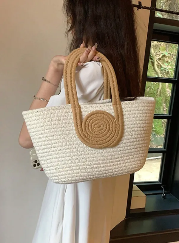 Ivory_Beige_Handle_Classic_Carry_Large_Handheld_Bag