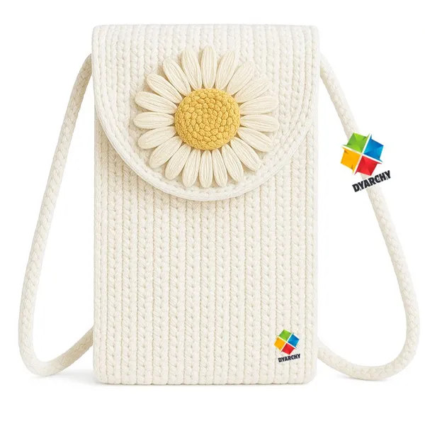 White_Stylish_Handcrafted_Sling_Mobile_Pouch_Cross_Body_Phone_Bag_For_Women_&_Girls
