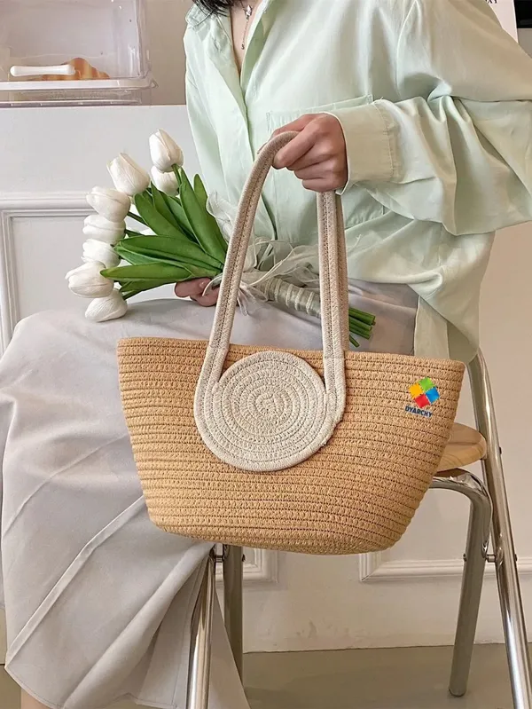 Beige_Ivory_Handle_Classic_Carry_Large_Handheld_Bag