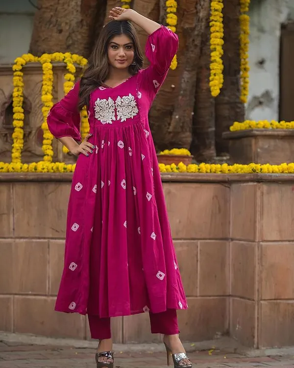 Pink_Cotton_Kurti_For_Women