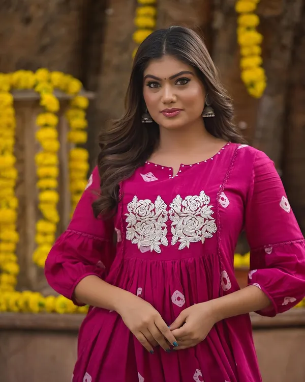Pink_Cotton_Kurti_For_Women