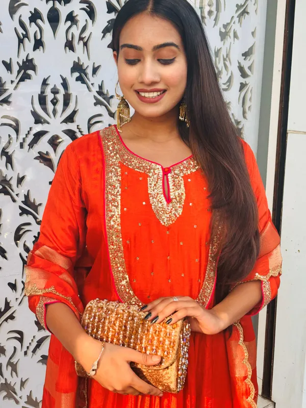 vibrant_orange_festive_kurta_set