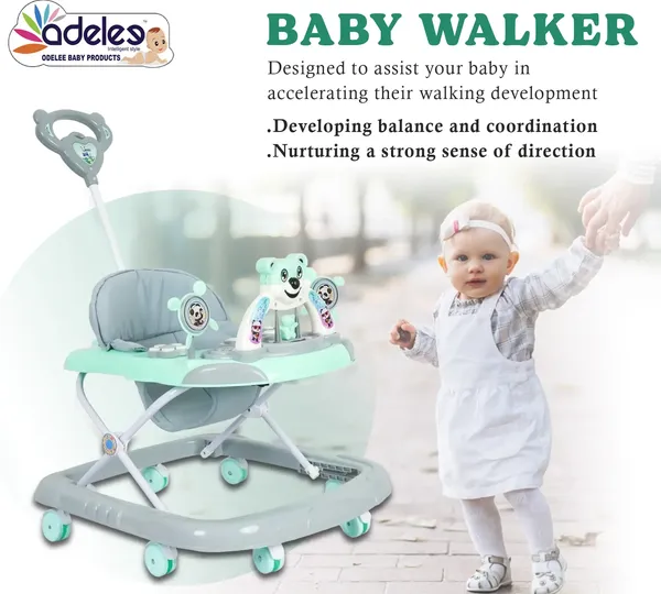 Green_Panda_Face_Baby_Musical_Activity_Walker_With_Height_Adjustable_And_Parental_Handle