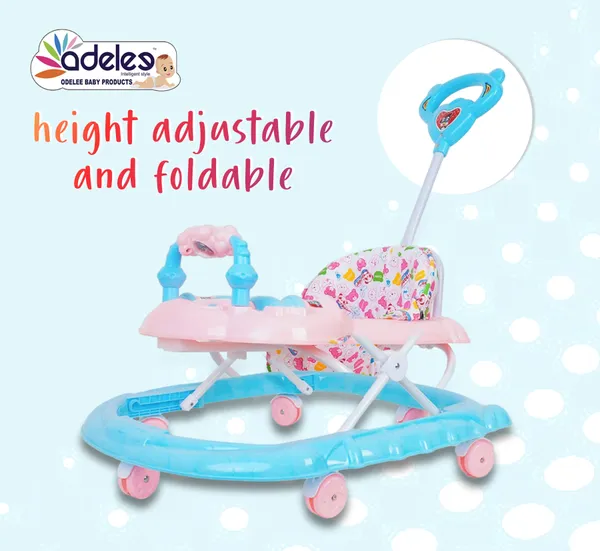 Grey_Baby_Musical_Activity_Walker_With_Height_Adjustable_And_Parental_Handle