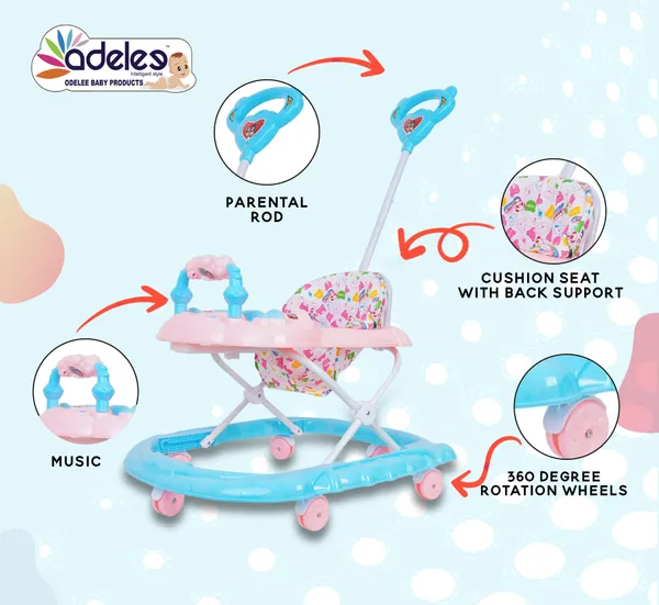 Grey_Baby_Musical_Activity_Walker_With_Height_Adjustable_And_Parental_Handle