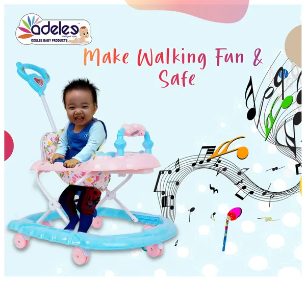 Grey_Baby_Musical_Activity_Walker_With_Height_Adjustable_And_Parental_Handle