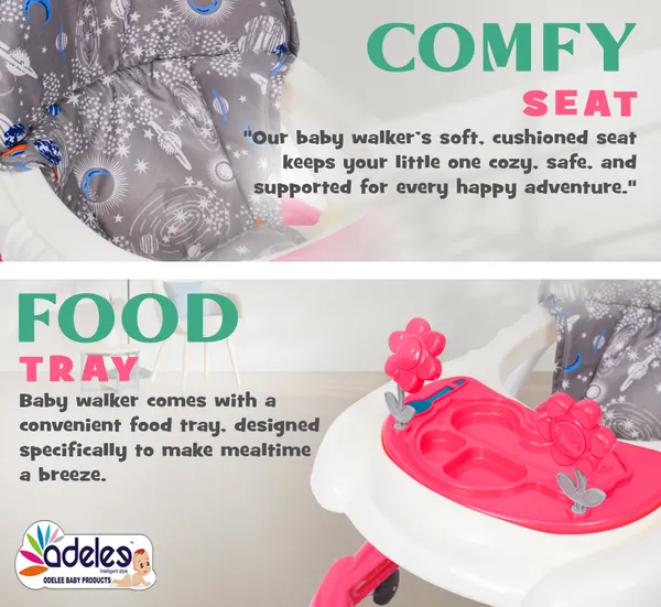 Pink_Feeding_Tray_Height_Adjustable_Walker_For_Kids