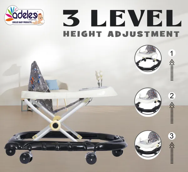 Black_&_White_Feeding_Tray_Height_Adjustable_Walker_For_Kids