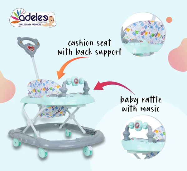 Green_Baby_Musical_Activity_Walker_With_Height_Adjustable_And_Parental_Handle