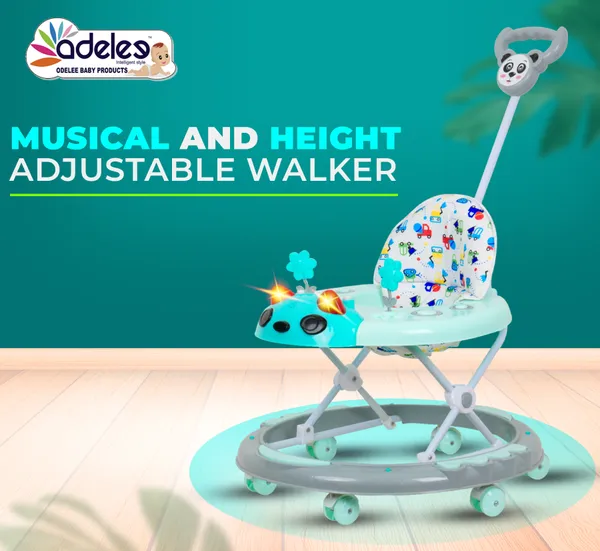 Green_Kitty_Face_Baby_Musical_Activity_Walker_With_Height_Adjustable_And_Parental_Handle